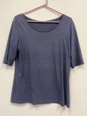 Peruvian Connection elbow length sleeve 100% pima cotton tee Tee  size M